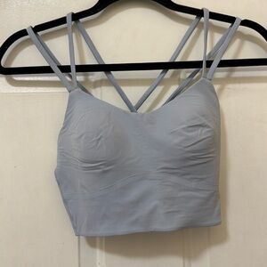 Lululemon Like a Cloud Longline Sports Bra Size 6 - Light blue